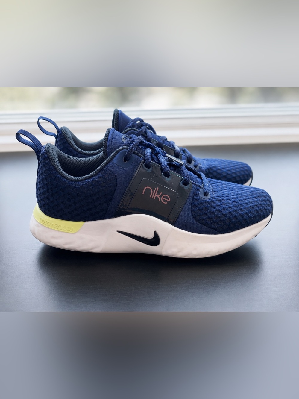 Nike Navy Blue and Black Athletic Sneakers